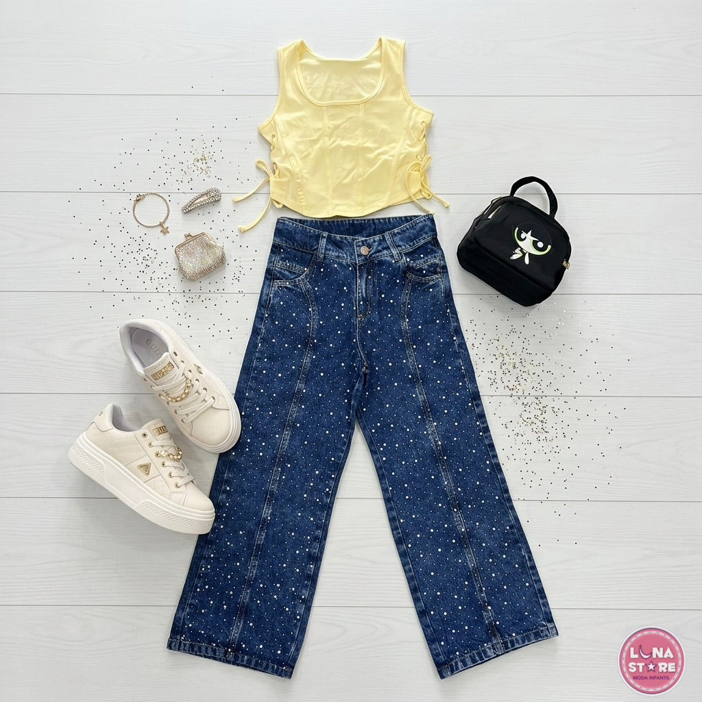 Conjunto de Jean con Brillos