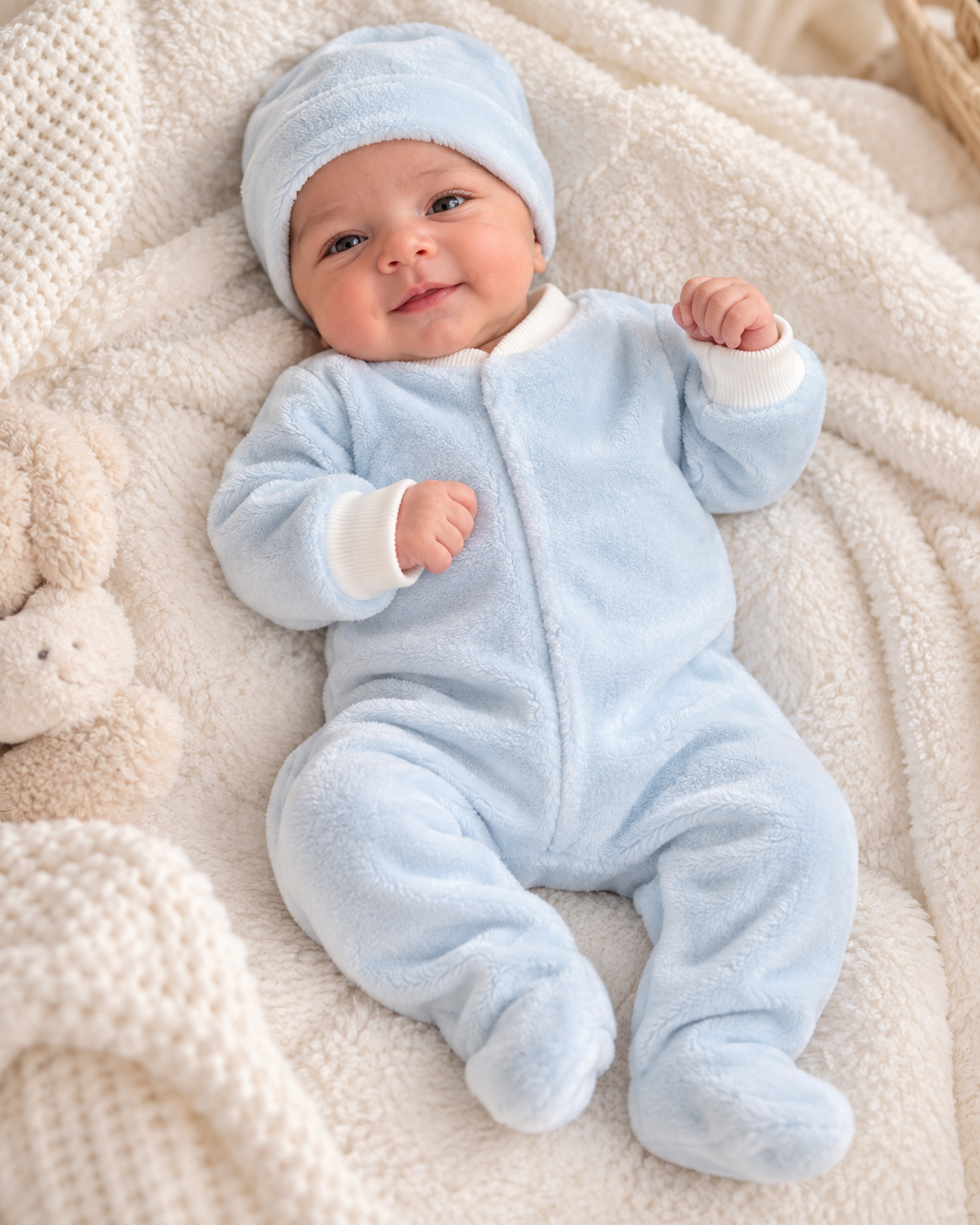 Pijama con Gorro talla 0M