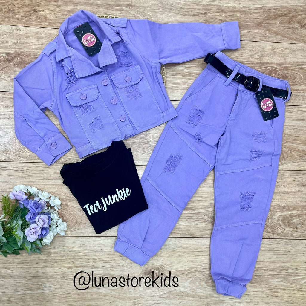Set x3 Piezas Morado
