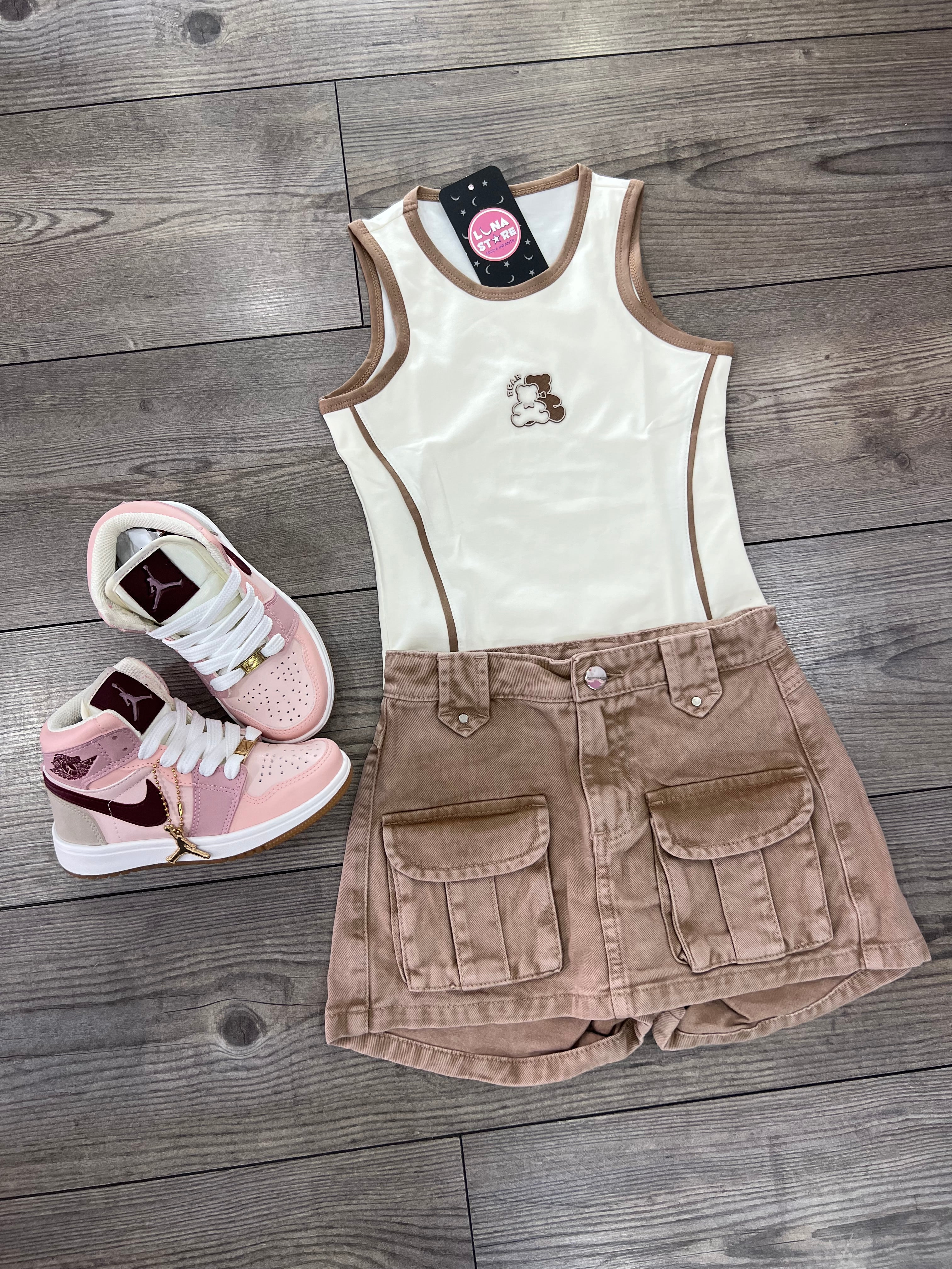 Body con Faldashort