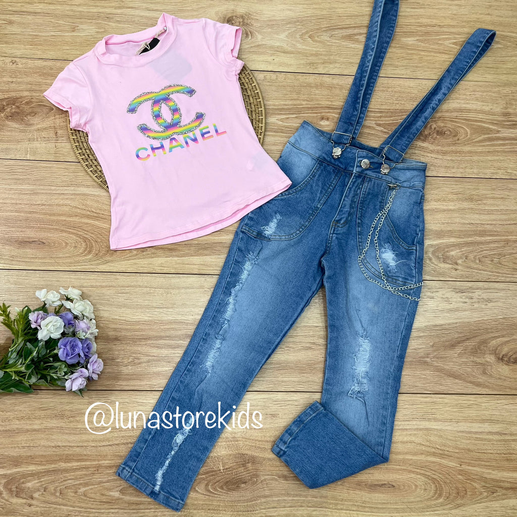 Conjunto Jean con Cargaderas