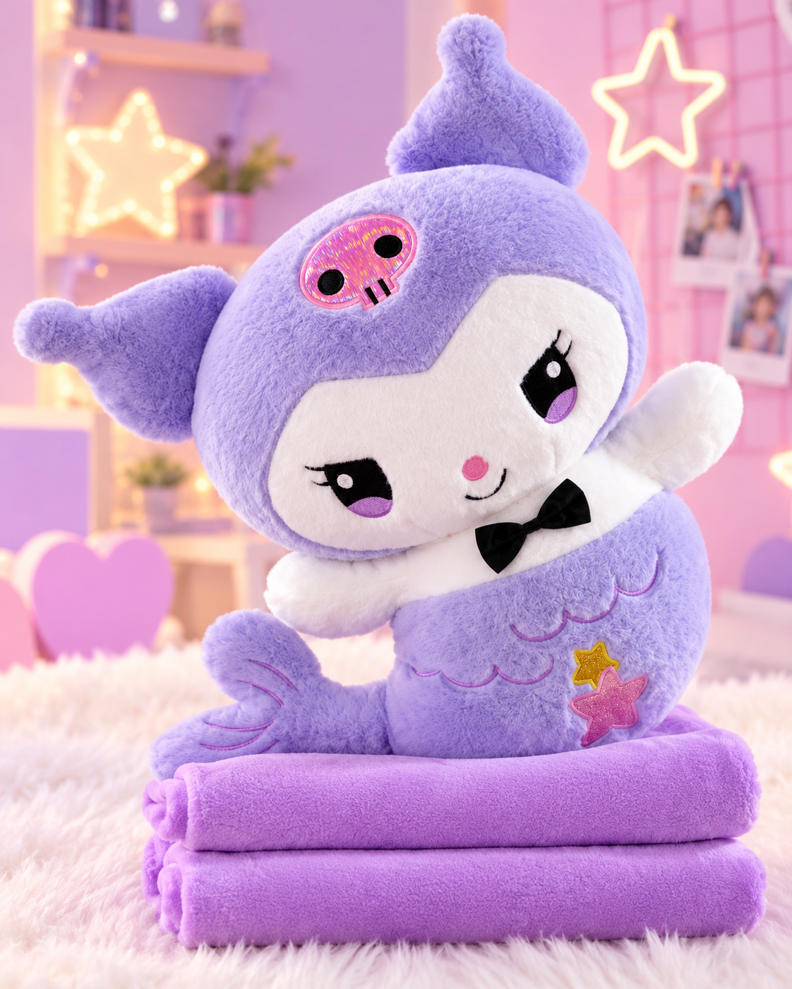 Peluche Kuromi+Cobija