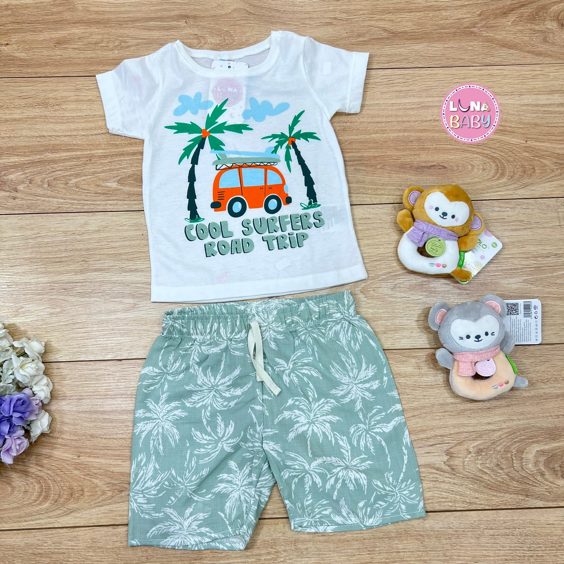 Conjunto de Pantaloneta Talla 18/24M