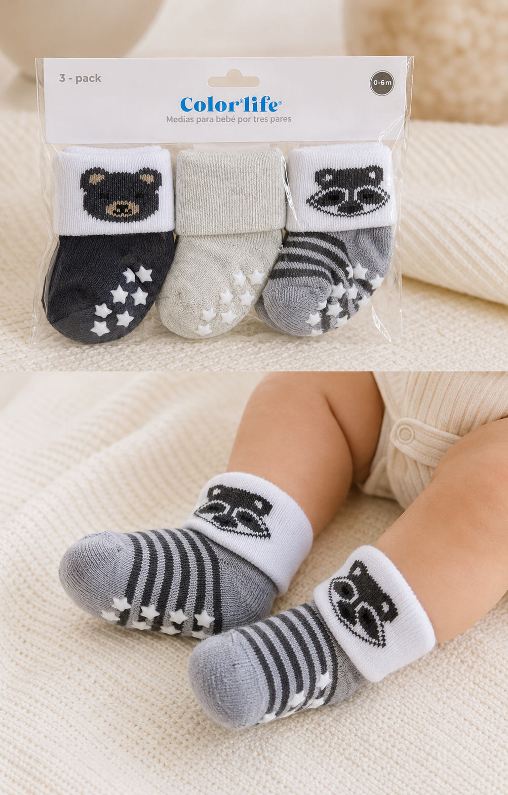 Set medias x3