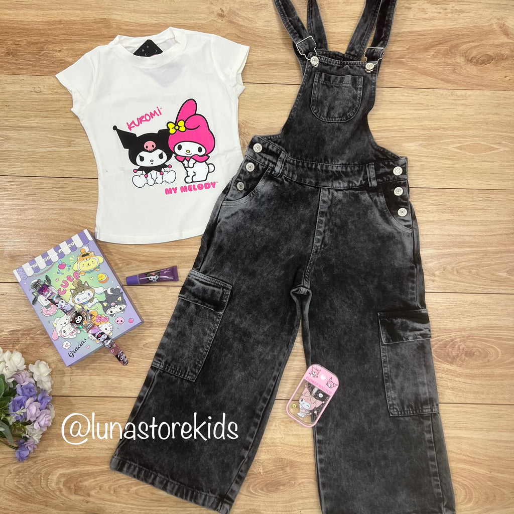 Conjunto Overol Kuromi