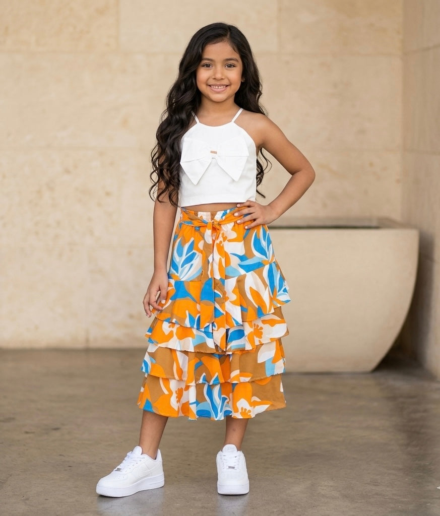 Conjunto de Falda Larga