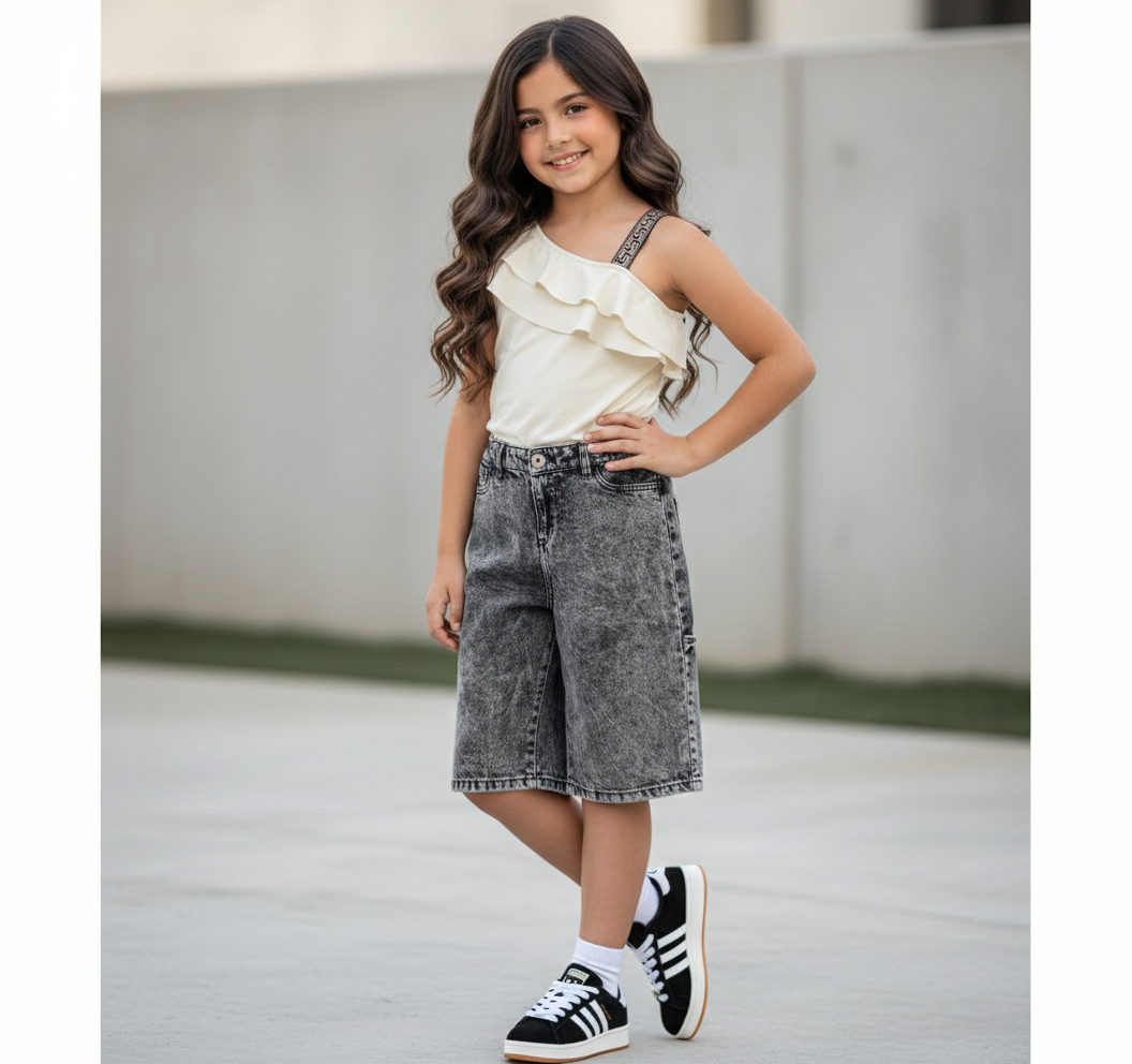 Conjunto de Bermuda Brillos con Body