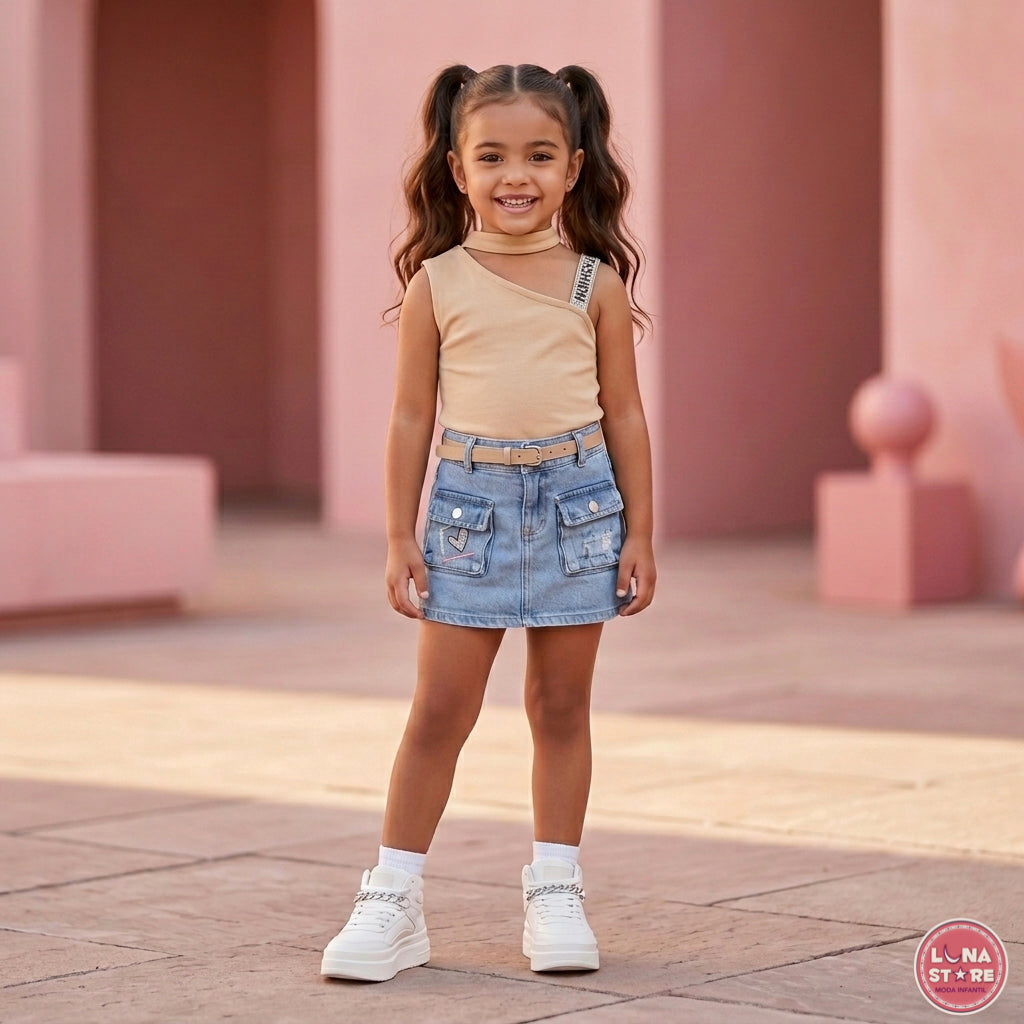 Conjunto de Faldashort
