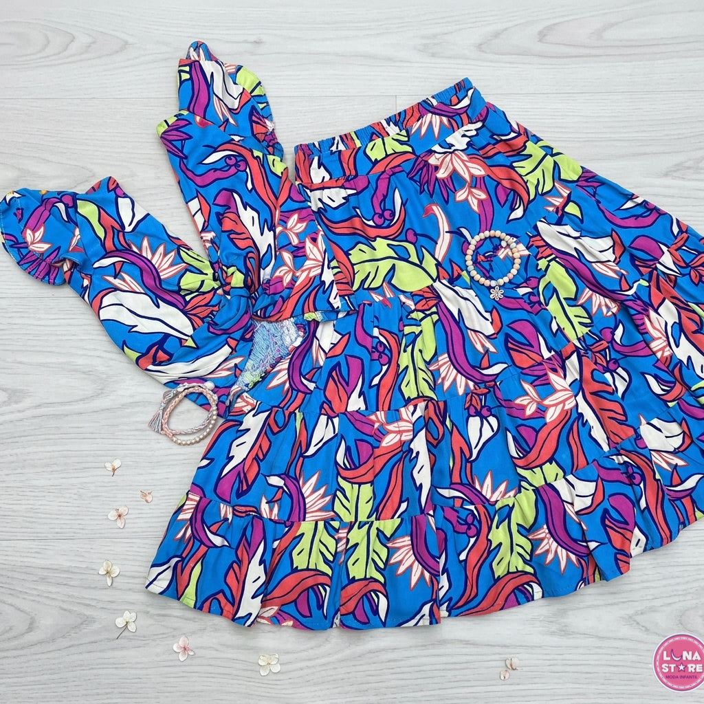 Conjunto de Falda Larga