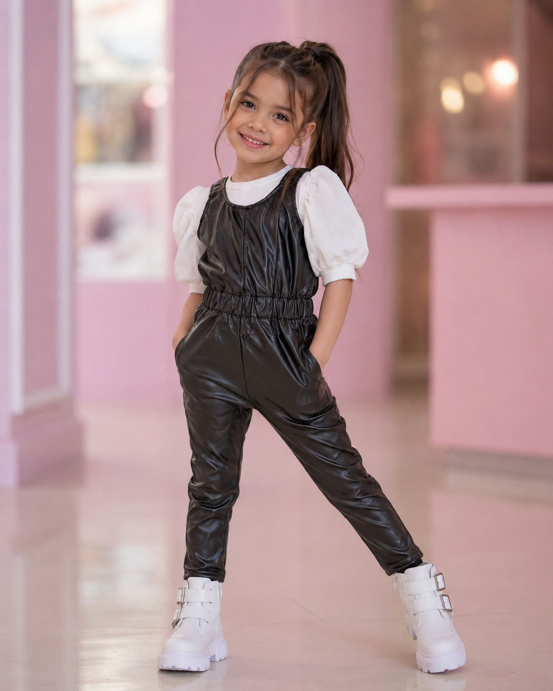 Conjunto Enterizo tipo cuero