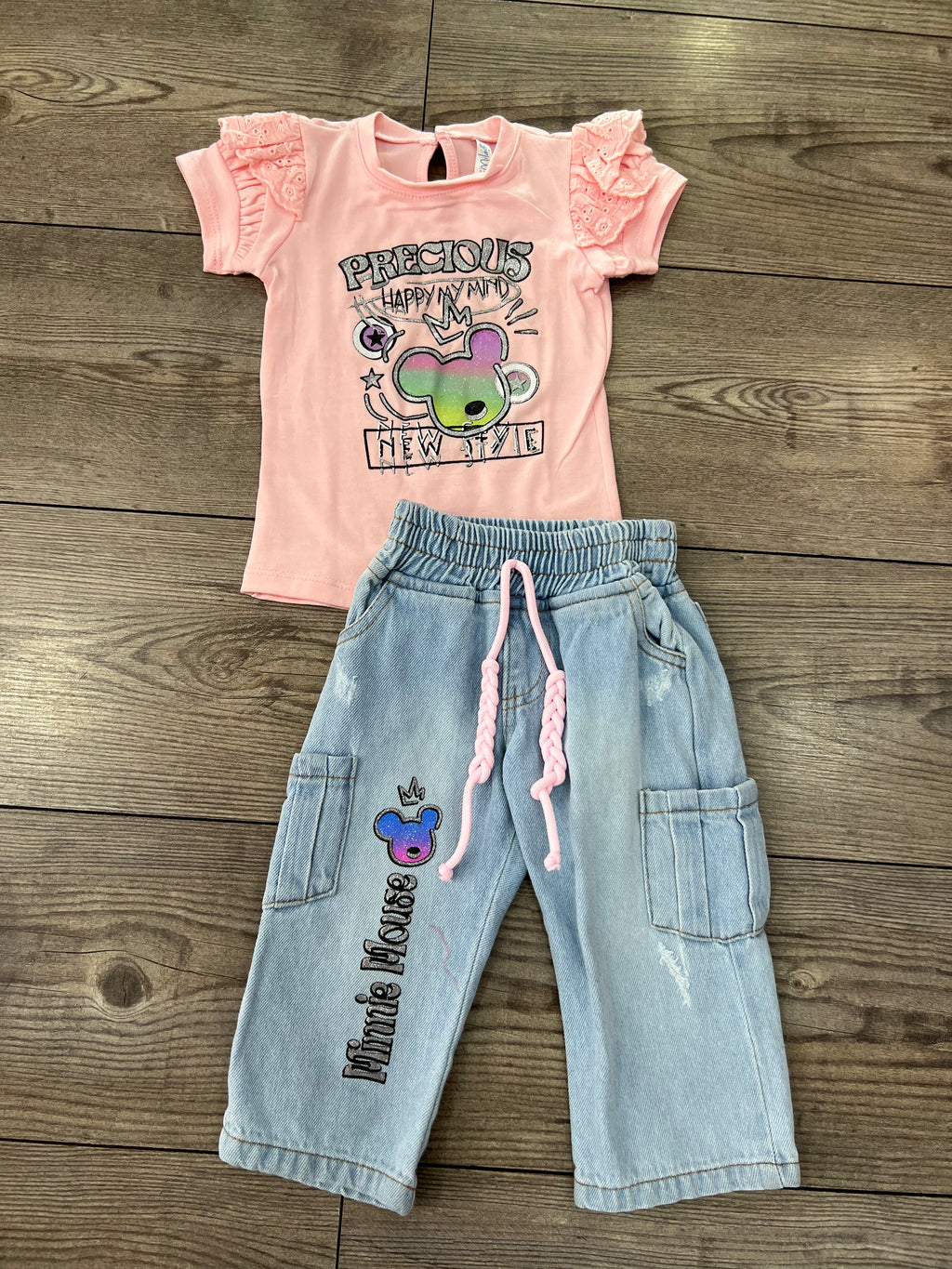 Conjunto de Jean talla 6/12M