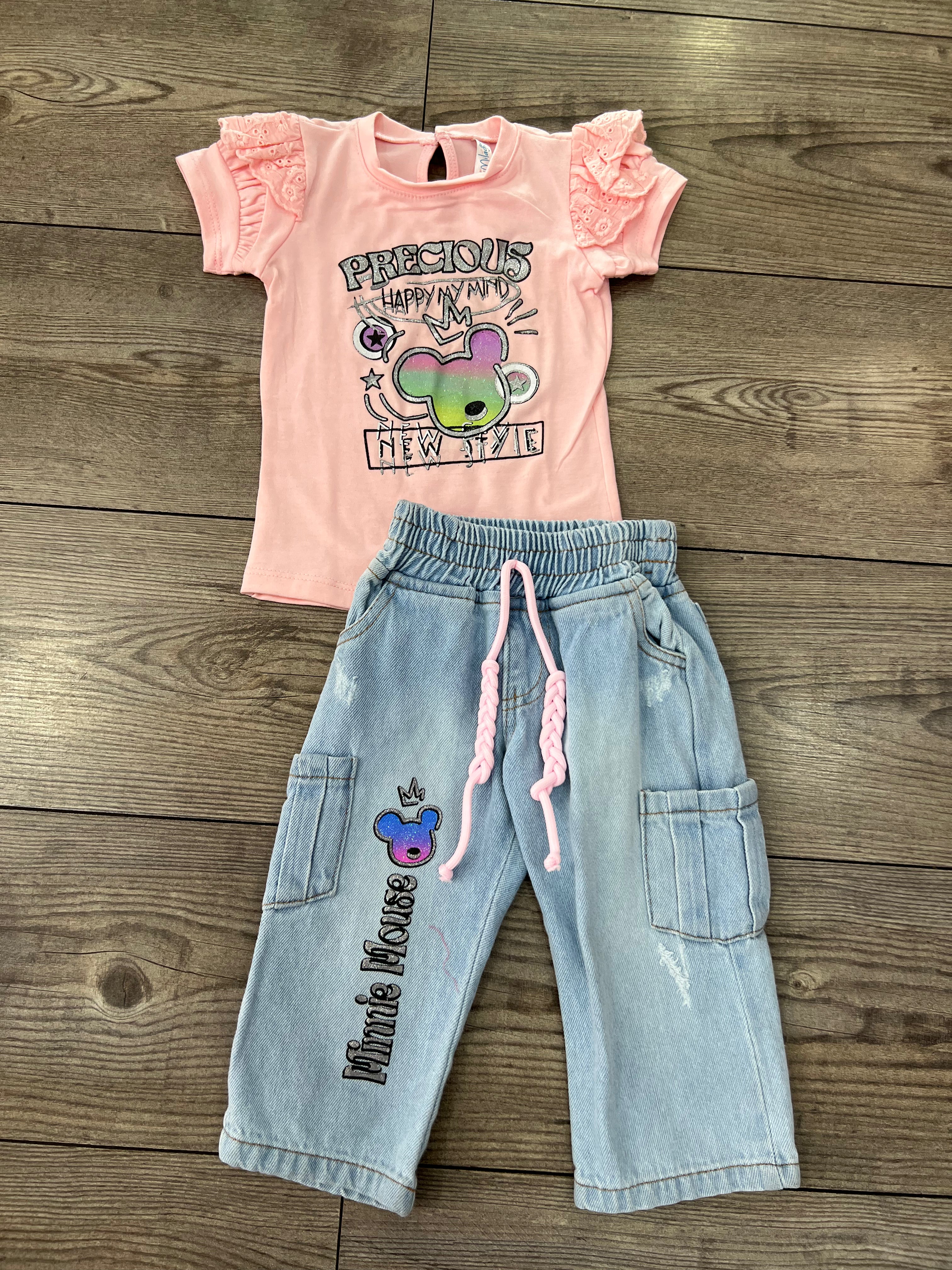 Conjunto de Jean talla 6/12M