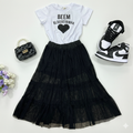 Conjunto Fashion Falda Larga