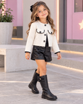 Set x3 de Short tipo cuero