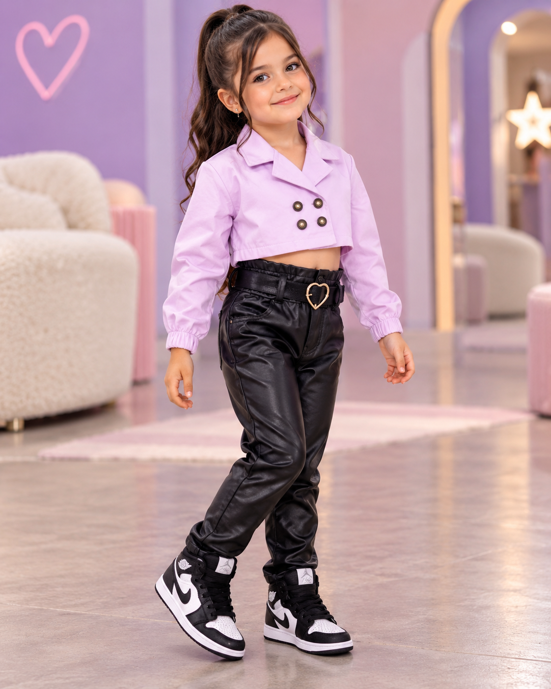 Conjunto de Pantalón tipo Cuero