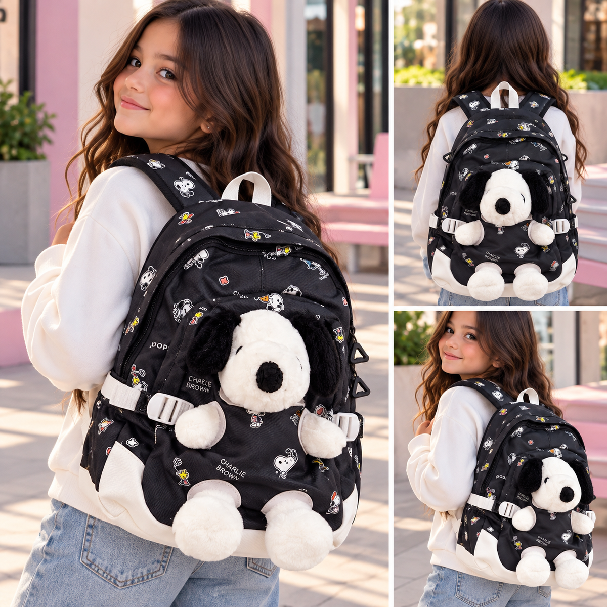 🎒✨ ¡MORRAL SNOOPY QUE ENAMORA! ✨🎒