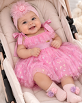 Vestido de Mariposas Talla 6/9M. 9/12M. 12/18M